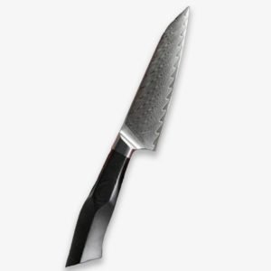 Bold Zenith Series 3pcs Damascus Steel Knife Set With Black Handle