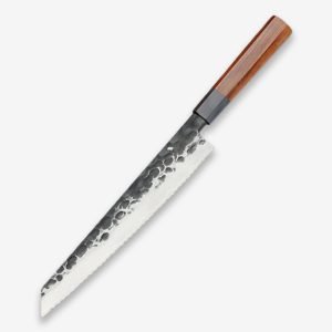 Prime Series 8.5 Inch Composite Steel Bread Knife with Red Wood Handle