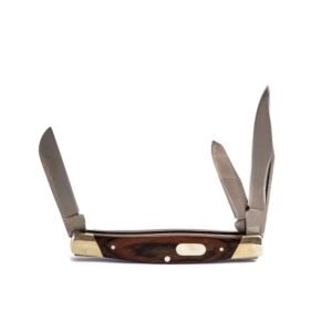 Buck Knives 0371BRS Stockman 3 Blade Pocket Knife with Woodgrain Handle